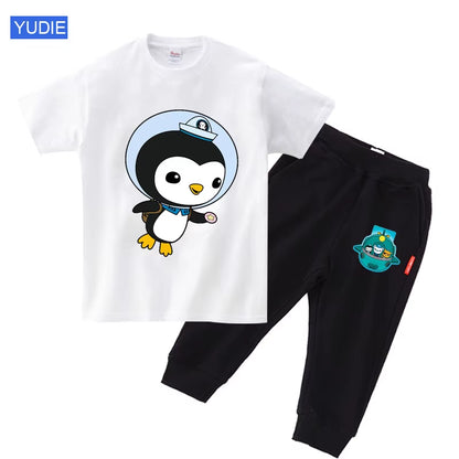 Toddler Boy Clothing Set Kids Summer Baby Clothes Set Girl Casual Sport Outfit Children Clothes Anime Casual Clothes Tshirt Suit