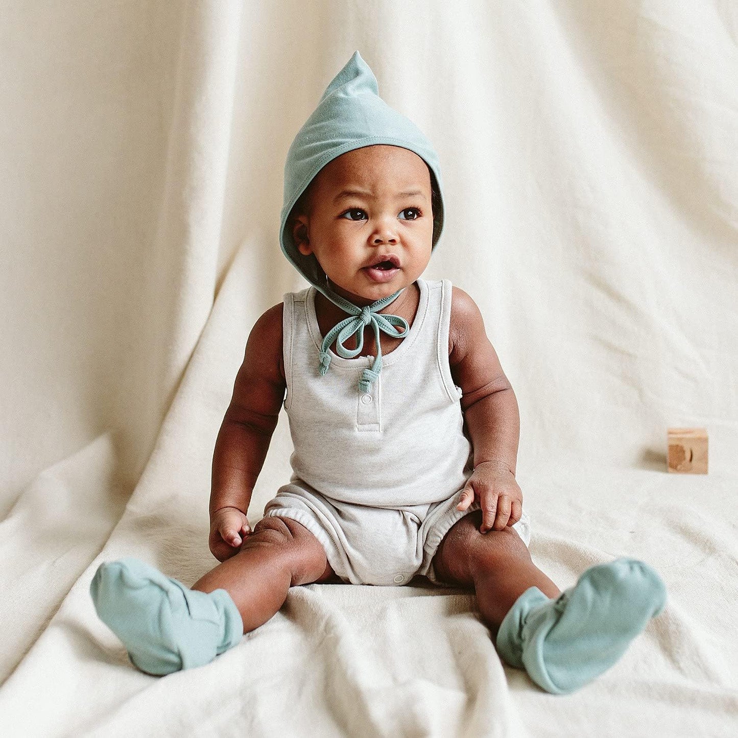 Bamboo/Organic Cotton Romper (Storm Gray Romper 0-3M)