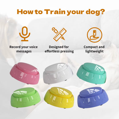 6 Pack Set Recordable Dog Training Button Pet Communication Toys Dog Talking Buttons Dog Interactive Toys