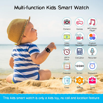 Smart Watch for Kids - Toys for 3-10 Year Old Girls Touchscreen Toddler Watch with Camera, 16 Games, Music Player, Kids Watches Electronics Educational Toys Birthday Gifts for Girls Ages 4 5 6 7 8 9