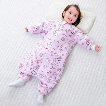 Baby Wearable Blanket 100% Soft Cotton Cartoon Sleepsuit Warm Pajamas