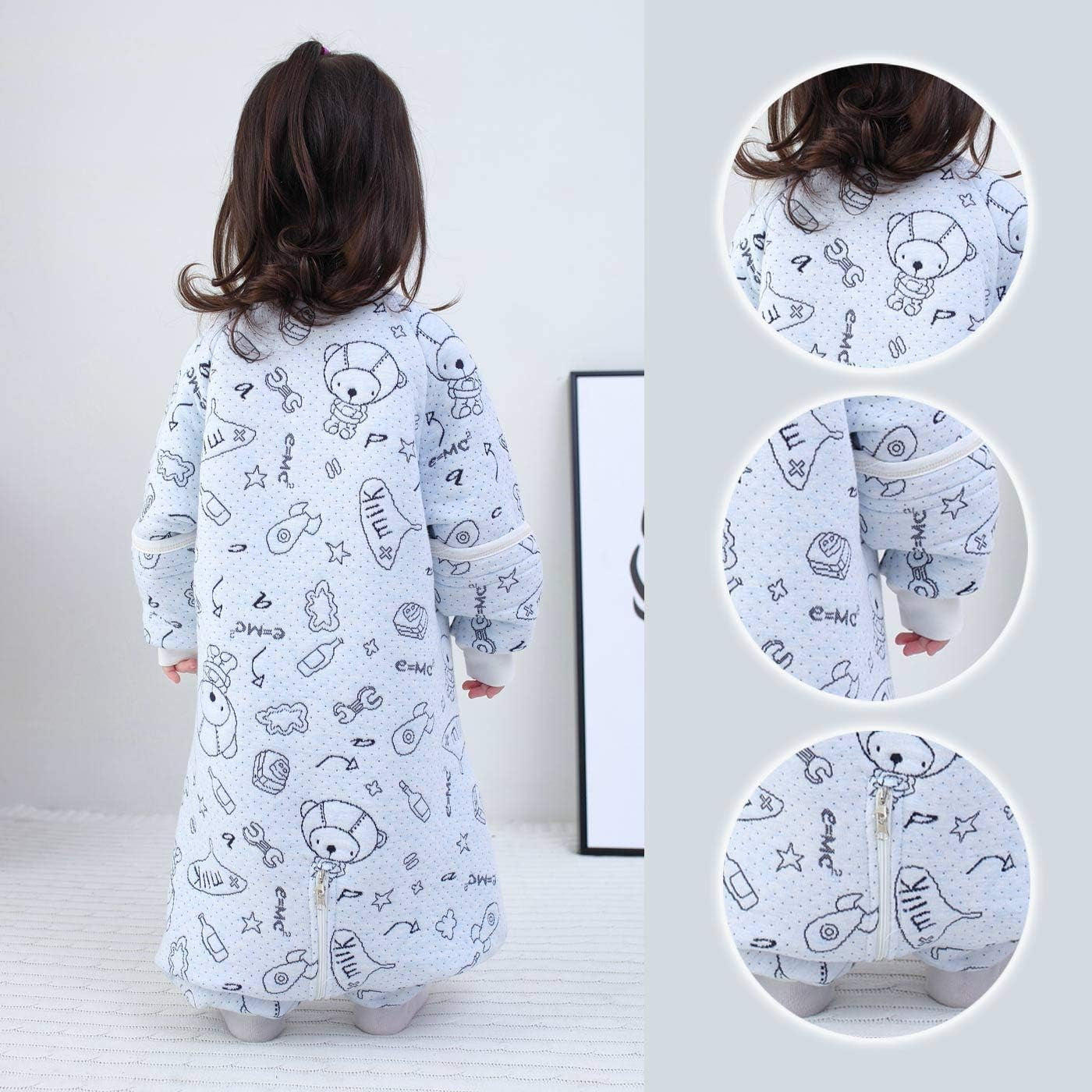 Baby Wearable Blanket 100% Soft Cotton Cartoon Sleepsuit Warm Pajamas