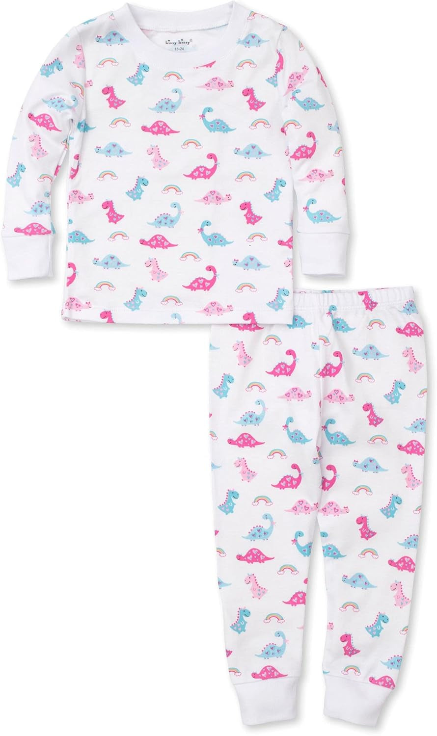 Baby-Girls Infant Pajamas Dina Babies Print Long Pajamas Set