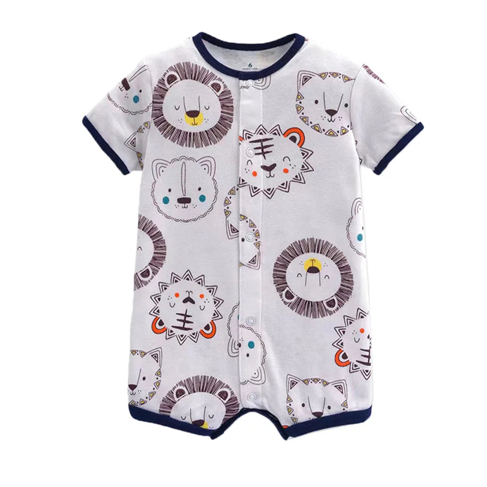 Summer Baby Rompers Baby Girls Clothing 100% Cotton Newborn Cartoon Short Sleeve Baby Boy Clothes Infant Jumpsuits Kids Clothes