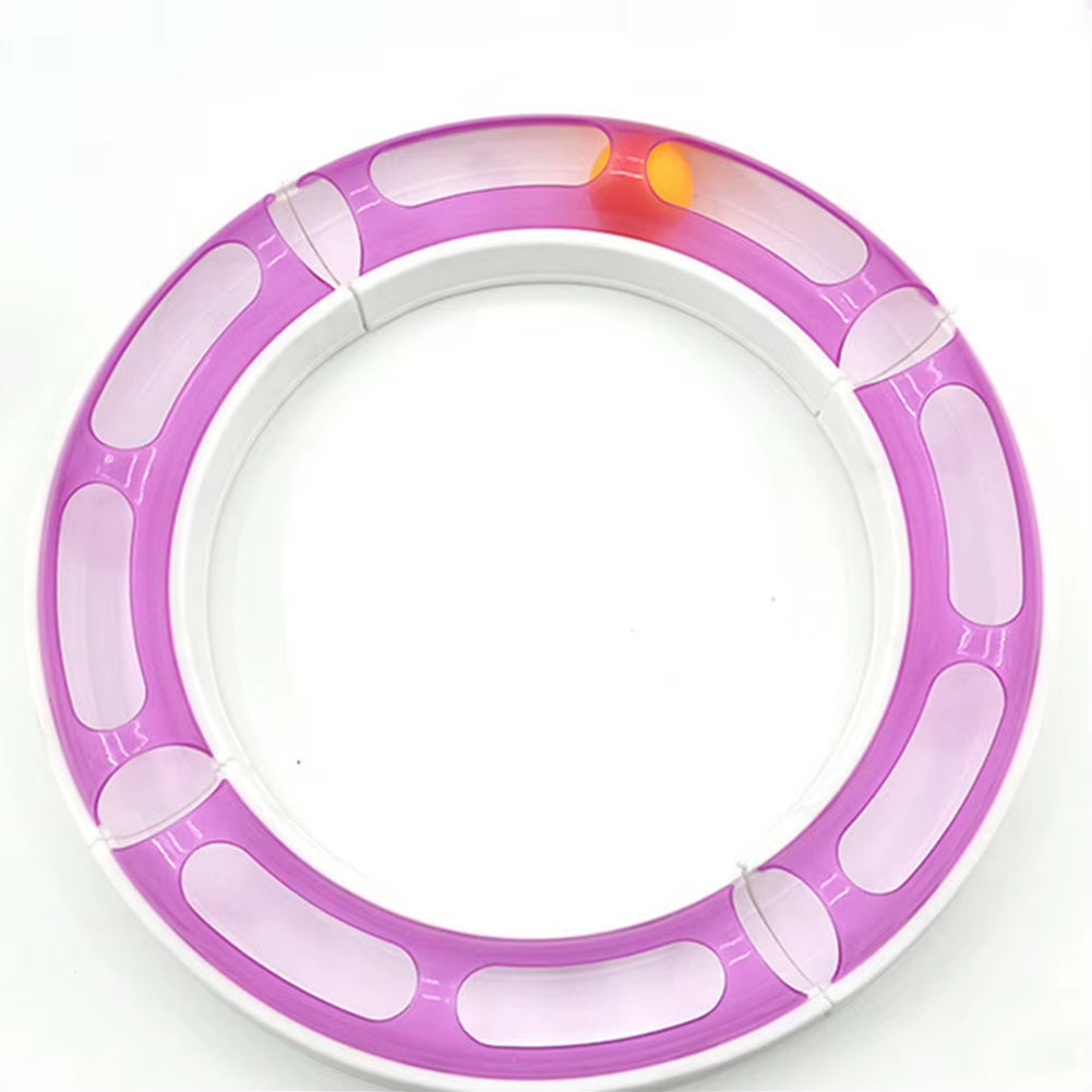 Cat Toys Interactive Track Ball Toy Cat round Shape Suction Cup Track Ball Play Tunnel Pet Toys Pet Accessories