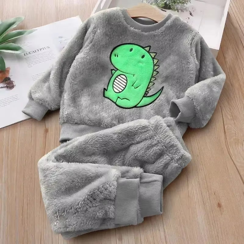 Children'S Pajama Sets Bear Tops + Pants 2Pcs Kids Pajamas Winter Girl Clothing Sets 2 to 6Years Children Clothes Boys Sleepwear