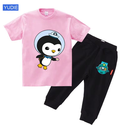 Toddler Boy Clothing Set Kids Summer Baby Clothes Set Girl Casual Sport Outfit Children Clothes Anime Casual Clothes Tshirt Suit