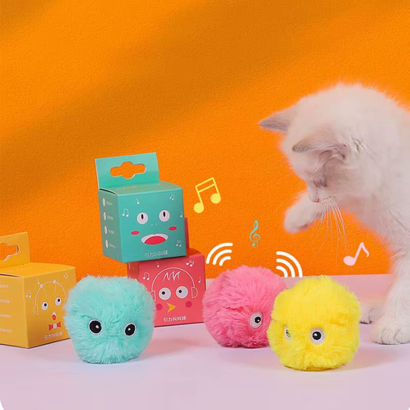 Cat Toys Smart Interactive Ball Catnip Cat Training Toy Pet Playing Ball for Cats Kitten Kitty Pet Squeaky Toy Supplies Products