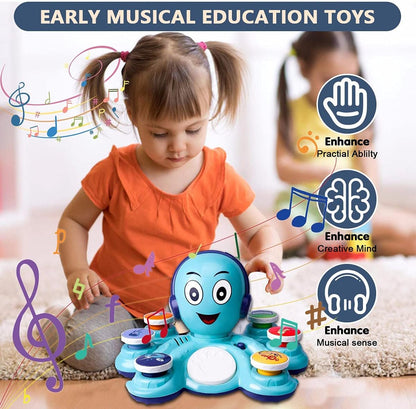 Baby Musical Toy Toddler Learning Toys, Octopus Preschool Music Toys, Educational Toys for 1+ Year Olds