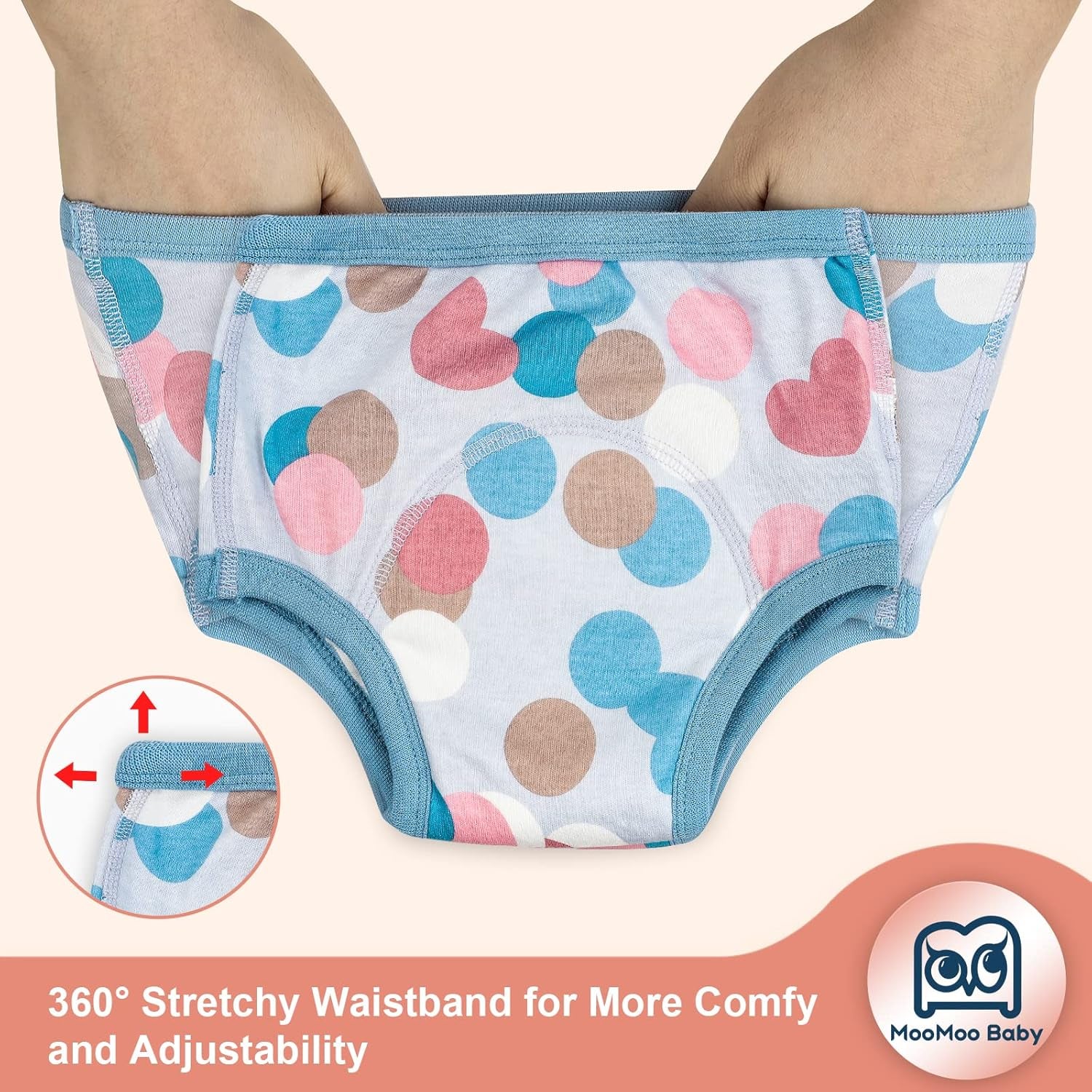 Potty Training Underwear for Boys 7 Packs Absorbent Toddler Training Pants for Girls 2T-6T