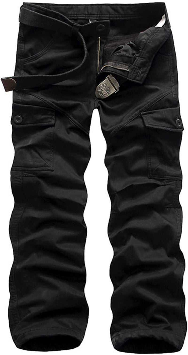 Winter Mens Cargo Pants Relaxed Fit Fleece Lined Work Pant