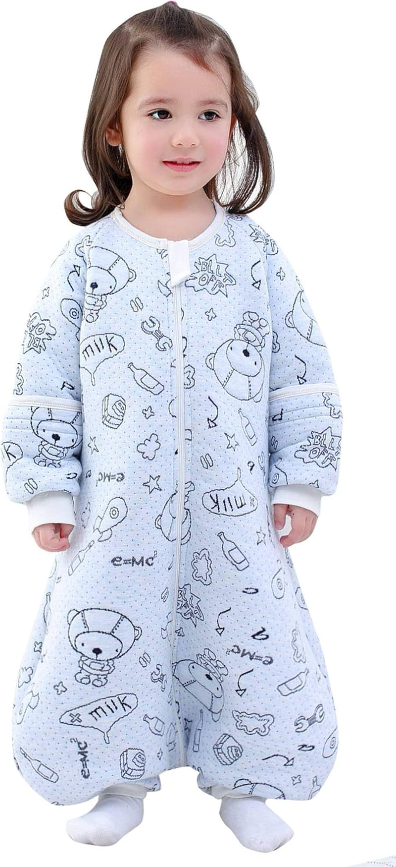 Baby Wearable Blanket 100% Soft Cotton Cartoon Sleepsuit Warm Pajamas